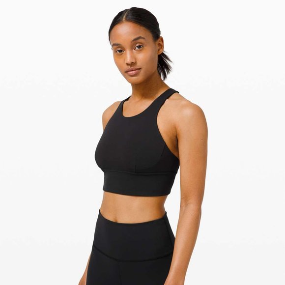 lululemon athletica Other - Lululemon 2021 Wunder Train Long-Line Sports Yoga Bra Black Size 4